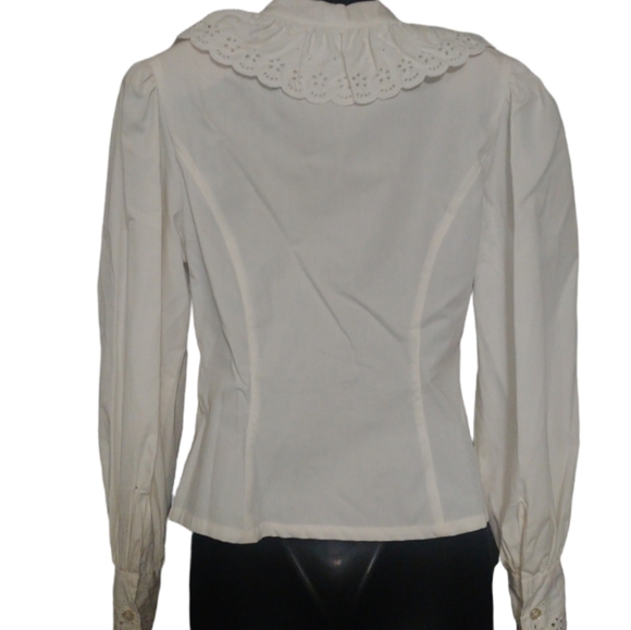 Vtg Apart Blouse & Velvet Vest - Picture 4 of 16